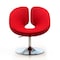 Manhattan Comfort Perch Adjustable Chair in Red and Polished Chrome, PK2 2-AC037-RD - alternate 6